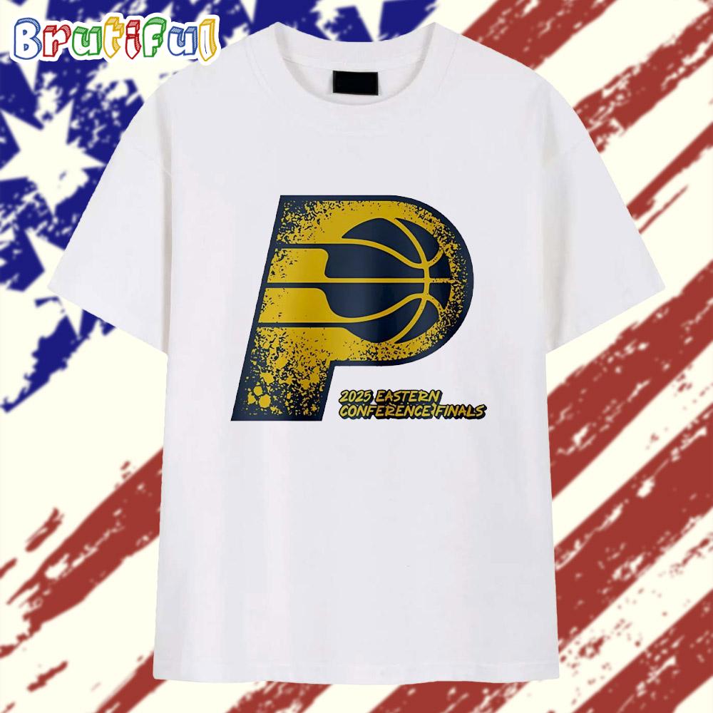 Indiana Pacers 2025 Eastern Conference Finals Logo T Shirt