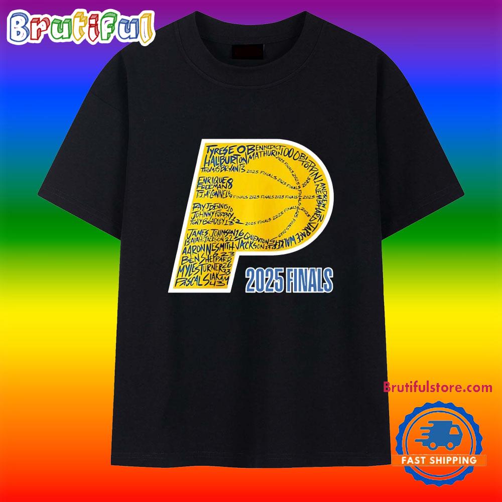 Indiana Pacers 2025 Finals Players Name T Shirt