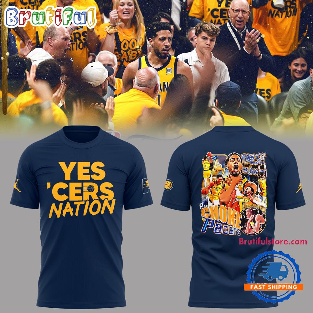 Indiana Pacers 2025 Finals Yes Cers Nation Team Graphic 3D Shirt