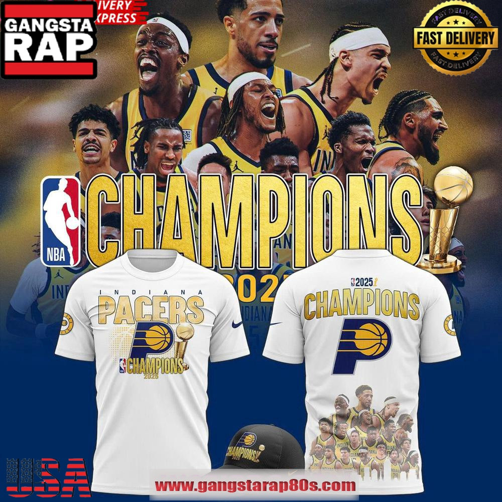 Indiana Pacers 2025 NBA Champions Celebration Unisex T-Shirt