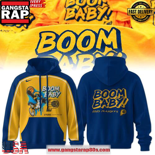 Indiana Pacers Boom Baby 2025 Playoffs Unisex Hoodie