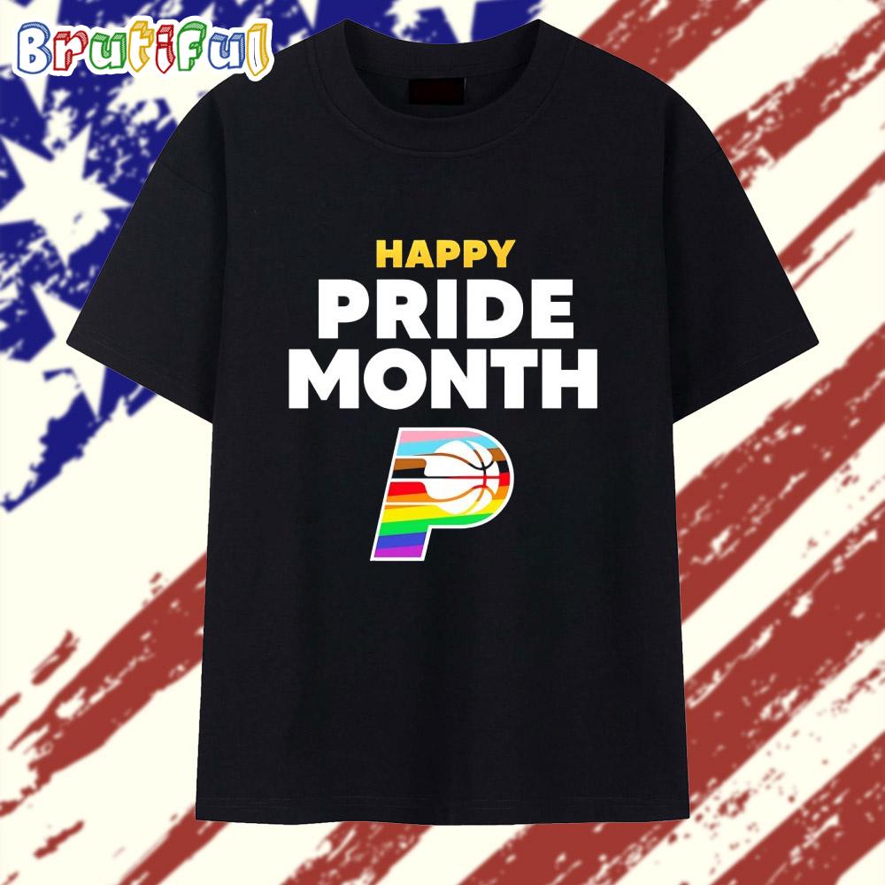 Indiana Pacers Happy Pride Month Logo T Shirt