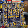 Indiana Pacers NBA Finals Champions 2025 Fleece Blanket Quilt