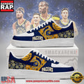 Indiana Pacers NBA Nike Air Force 1 Low Top Shoes