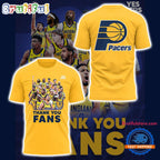 Indiana Pacers Thank You Fans 2025 NBA Final Team Graphic Hoodie T-Shirt