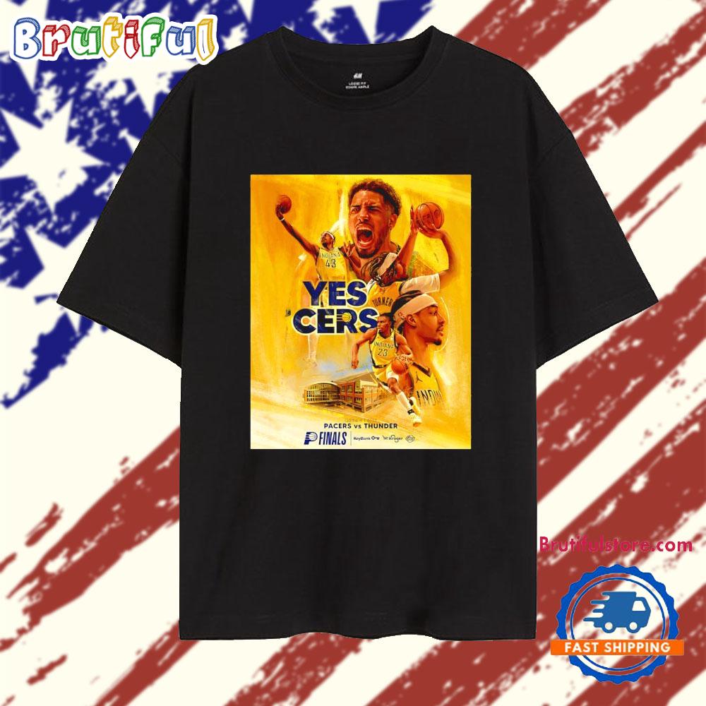 Indiana Pacers Tyrese Haliburton Yes ‘Cers art T Shirt