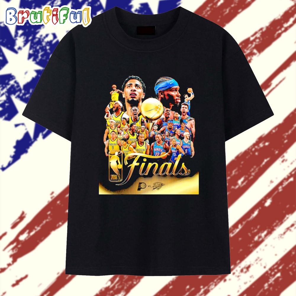 Indiana Pacers vs Oklahoma City Thunder 2025 NBA Finals Matchup Graphic T Shirt