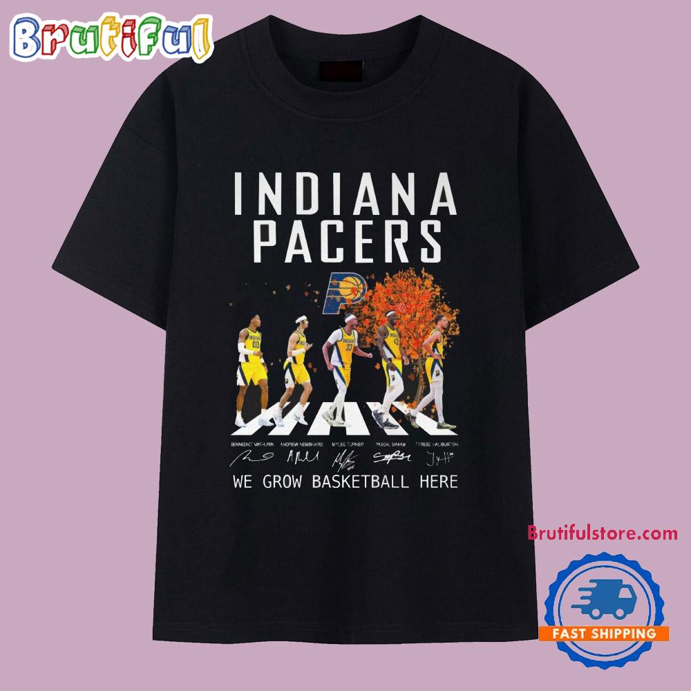 Indiana Pacers We Grow Basketball Here T Shirt