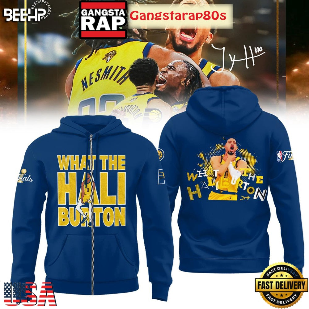 Indiana Pacers What The Hali Burton NBA Finals 2025 All Over Print Hoodie T-Shirt