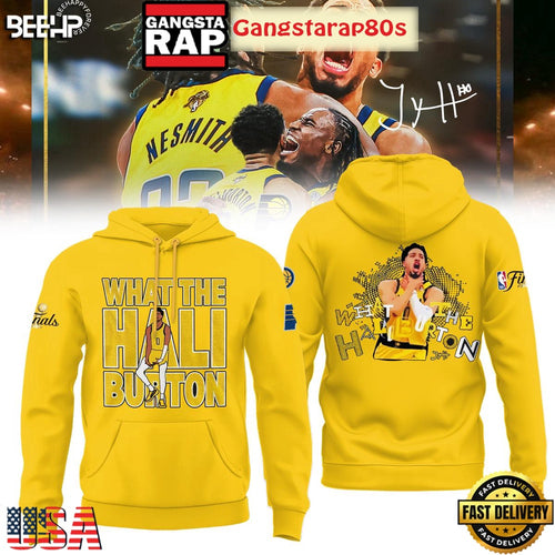Indiana Pacers What The Hali Burton NBA Finals 2025 All Over Print Hoodie T-Shirt