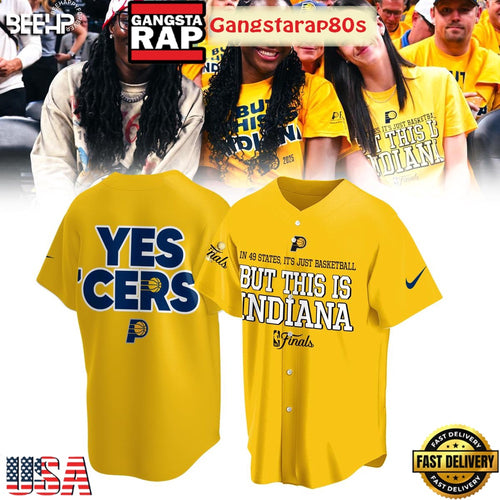 Indiana Pacers Yes Cers But This Is Indiana NBA Finals 2025 Baseball Jersey Shirt