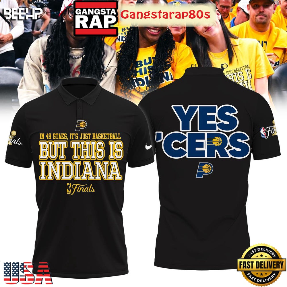 Indiana Pacers Yes Cers But This Is Indiana NBA Finals 2025 Polo Shirt