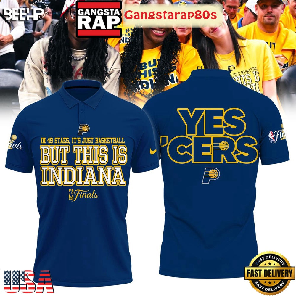 Indiana Pacers Yes Cers But This Is Indiana NBA Finals 2025 Polo Shirt