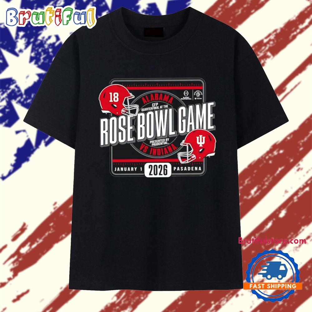 Indiana vs Alabama Football 2026 Rose Bowl Game helmets T Shirt