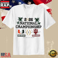 Indiana vs Miami National Championship 2026 January 19 Matchup T-Shirt