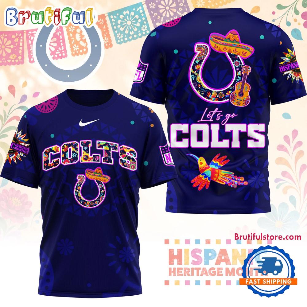 Indianapolis Colts 2026 NFL Hispanic Heritage Fiesta 3D Shirt
