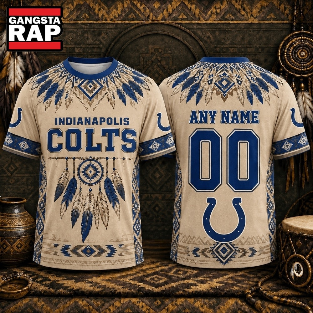 Indianapolis Colts 2026 NFL Native American Heritage 3D Shirt, Football New Design Shirt