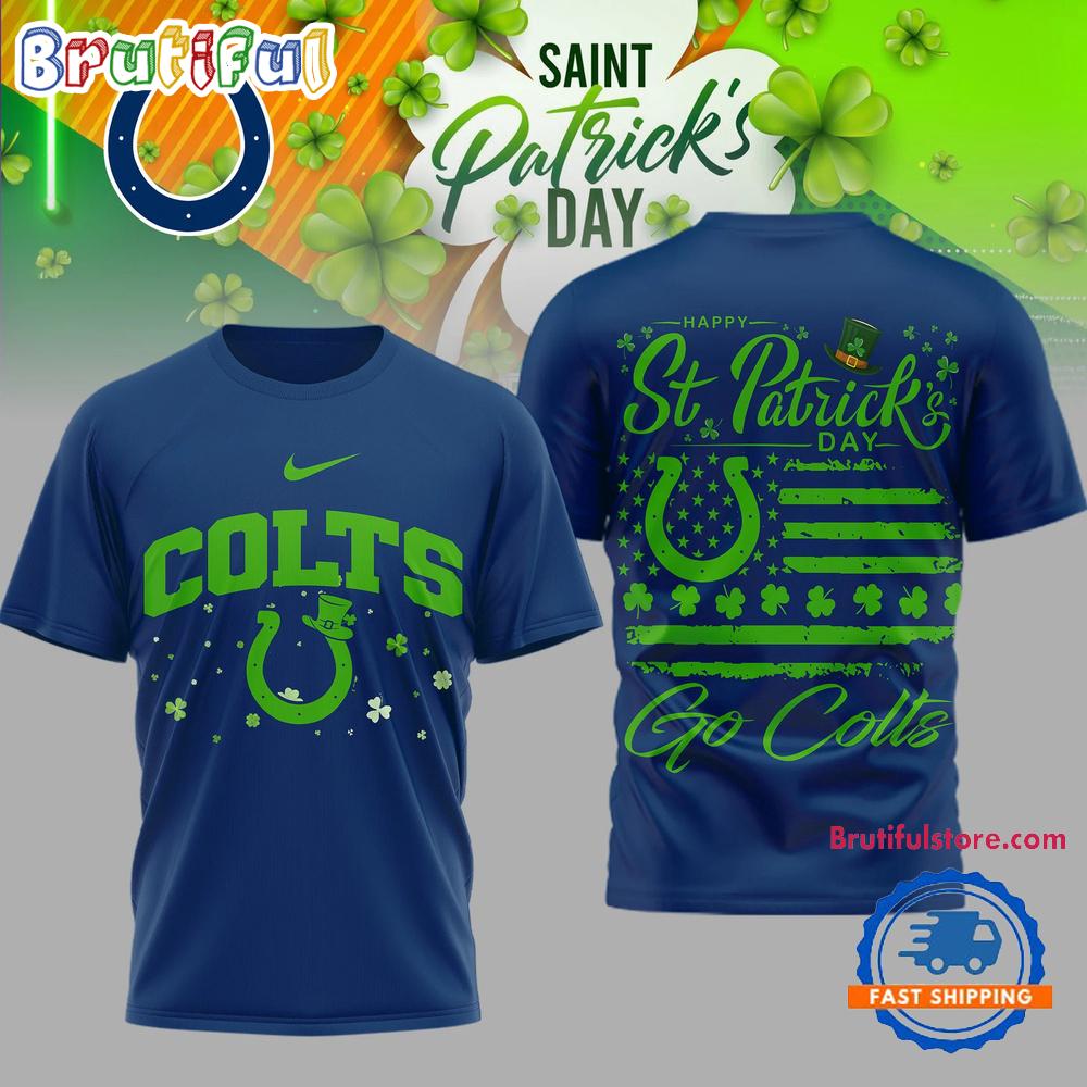 Indianapolis Colts 2026 NFL St. Patricks Day Special New 3D Shirt