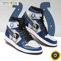 Indianapolis Colts Air Jordan 1 Shoes Jack Skellington Printing Shoes Sneaker
