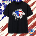 Indianapolis Colts and Indiana Hoosiers heart logo T Shirt