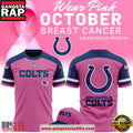 Indianapolis Colts Breast Cancer Awareness 2025 Limited 3D Shirt