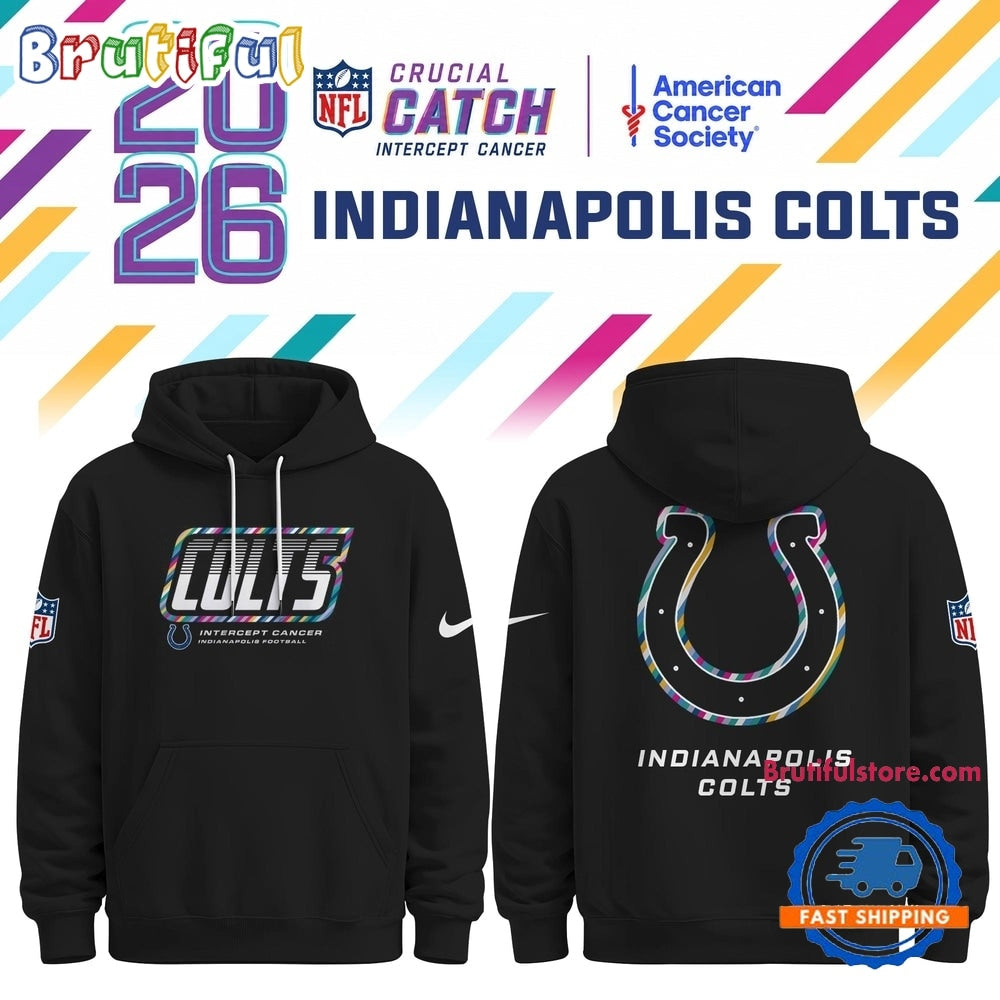 Indianapolis Colts NFL Crucial Catch 2026 Limited Edition Black Hoodie Shirt