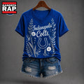 Indianapolis Colts NFL Floral Garden V Neck T Shirt