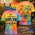 Indianapolis Colts NFL Pride Human Being Color May Vary 3D T Shirt