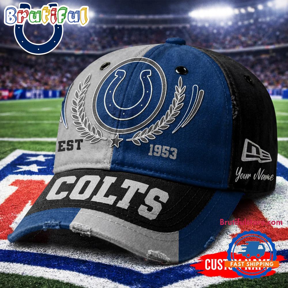 Indianapolis Colts NFL Split Color New Era Classic Cap