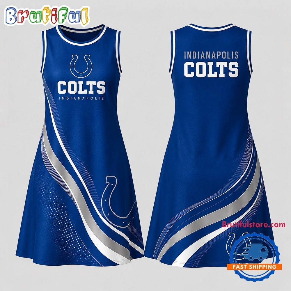 Indianapolis Colts NFL Team Pride Women’s Sleeveless Dress