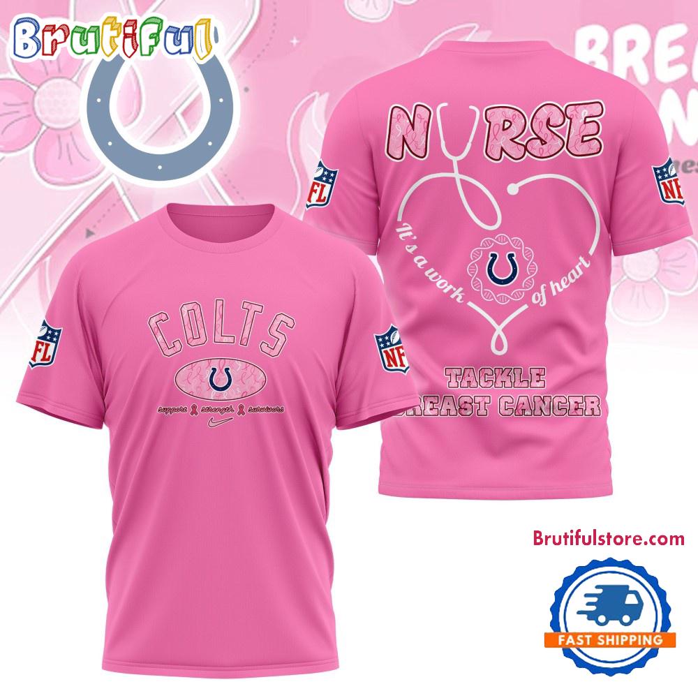 Indianapolis Colts Nurse Breast Cancer Awareness Limited Ediition 3D Shirt