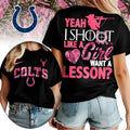 Indianapolis Colts Premium NFL Shoot Like A Girl Women Shirt