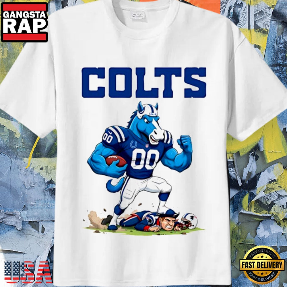 Indianapolis Colts vs New England Patriots Beat the Mascot Football Rivalry T-Shirt