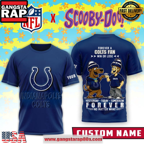 Indianapolis Colts x Scooby Doo Premium Custom Name 3D Shirt