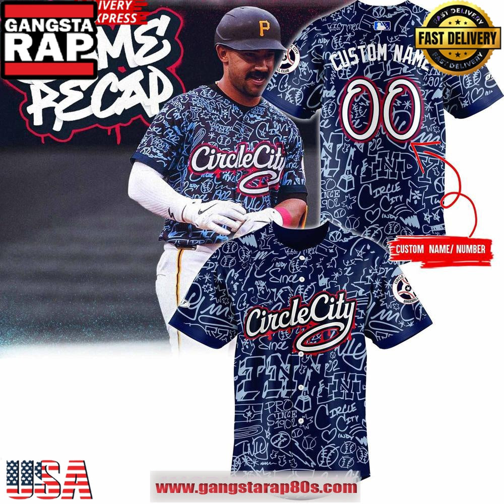 Indianapolis Indians Circle City Baseball Club 2025 Custom Baseball Jersey Shirt