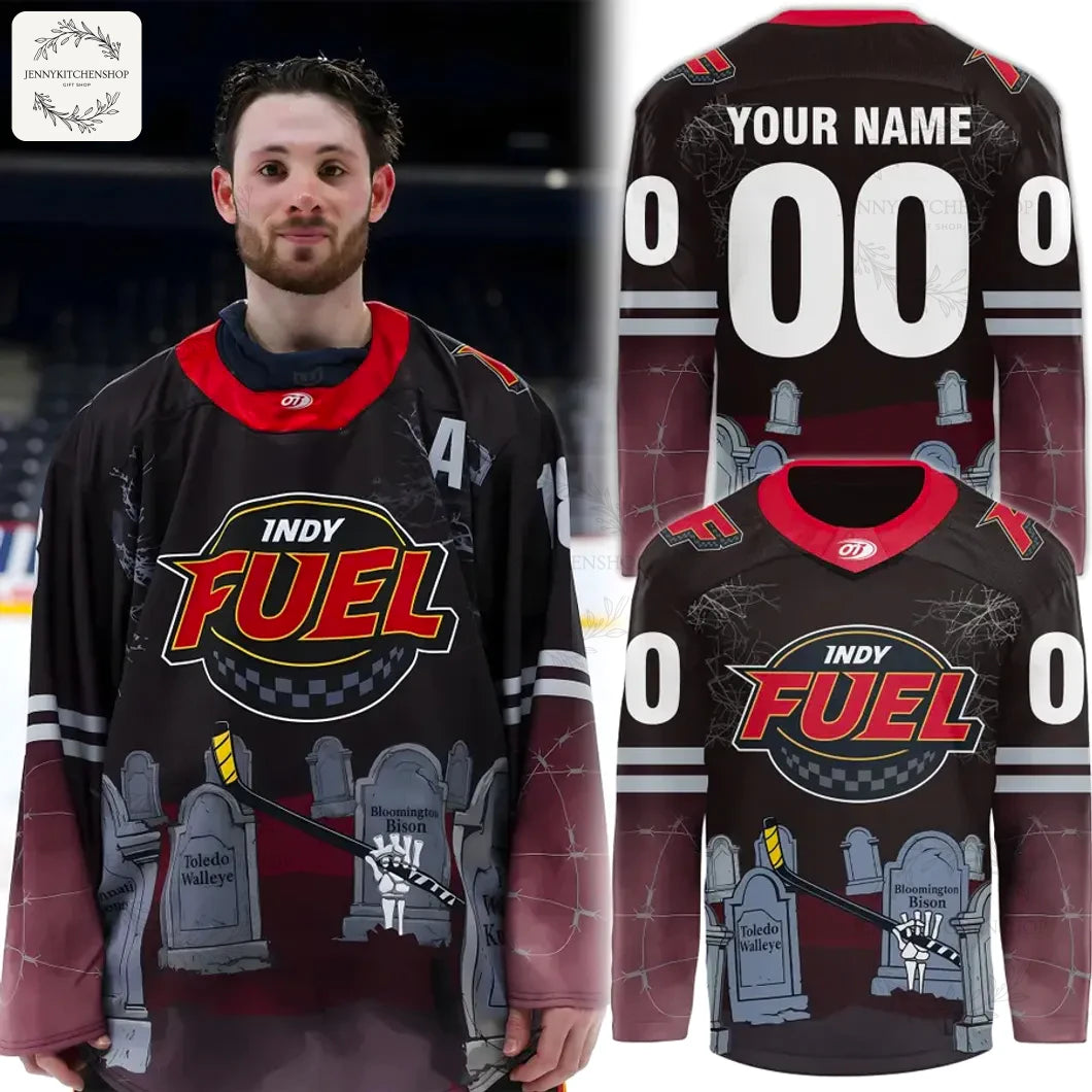 Indy Fuel Hocktoberfest Spooky Special 2025 Hockey Jersey