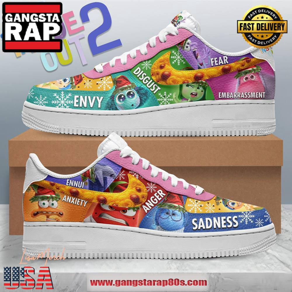 Inside Out 2 Disney Movie Limited Edition Air Force 1 Running Sneakers Shoes