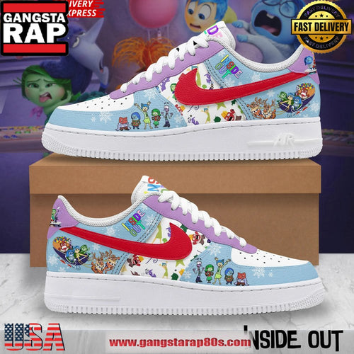 Inside Out Christmas Limited Edition Air Force 1 Running Sneakers Shoes