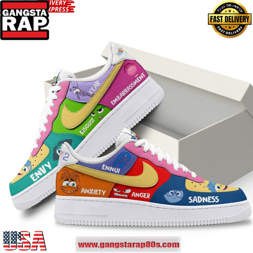 Inside Out Walt Disney Special Edition Air Force 1 Sneakers Shoes