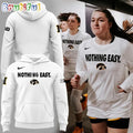 Iowa Hawkeyes 2025 Basketball Nothing Easy White Hoodie T-Shirt