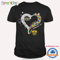 Iowa Hawkeyes Autism Accept Understand Love Heart Diamond T Shirt