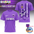 Iowa Hawkeyes NCAA National Purple Heart Day Unisex 3D Shirt