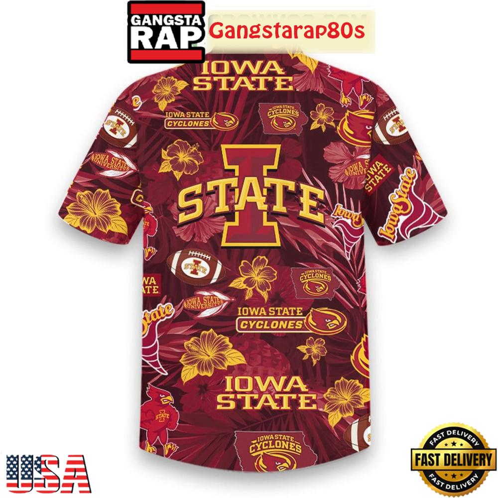 Iowa State Cyclones Flower 2025 Aloha Hawaiian Shirt