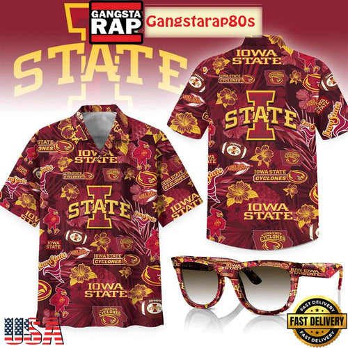 Iowa State Cyclones Flower 2025 Aloha Hawaiian Shirt