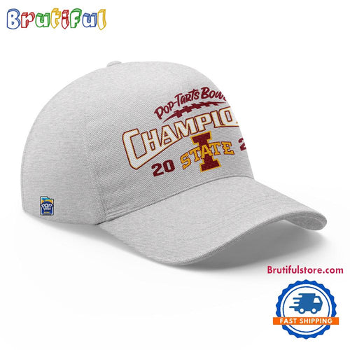 Iowa State Cyclones Football 2024 Pop Tarts Bowl Champions Cap Hats