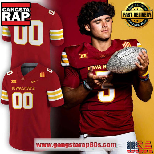 Iowa State Cyclones Limited Edition New Custom Football Jersey