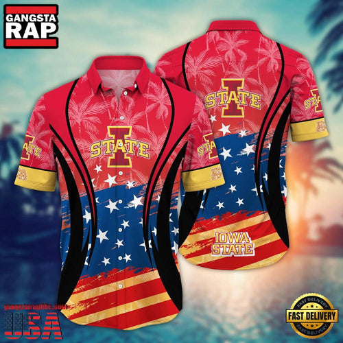 MLB Iowa State Cyclones Team Logo Hot Summer Aloha Hawaiian Shirt