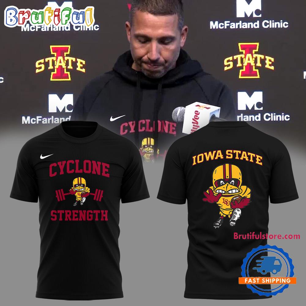 Iowa State Football Cyclone Strength 3D All Over Print Shirts
