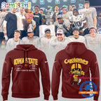 Iowa State Football Cyclone Strength All Over Print Red Hoodie T-Shirt