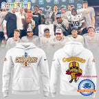 Iowa State Football Cyclone Strength All Over Print White Hoodie T-Shirt